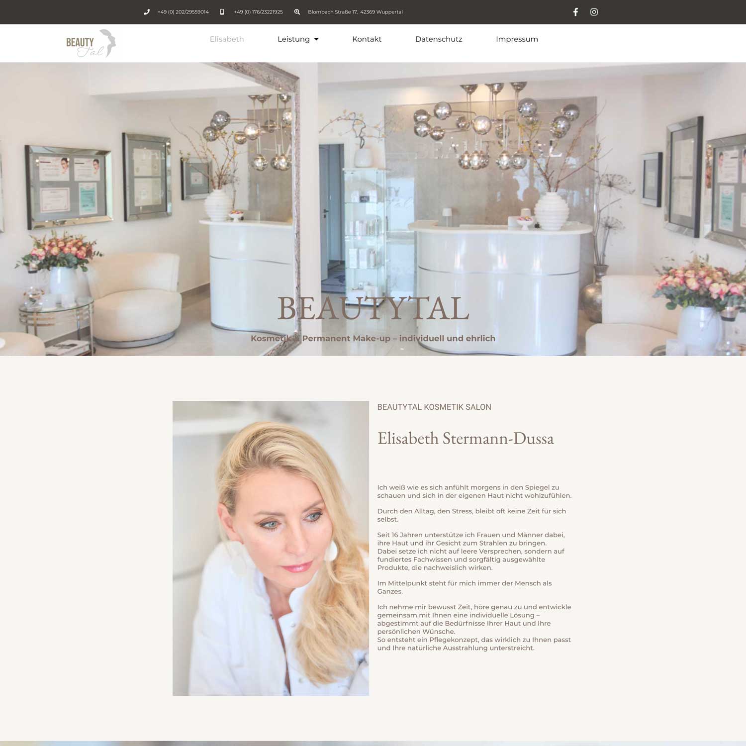 beautytal Website
