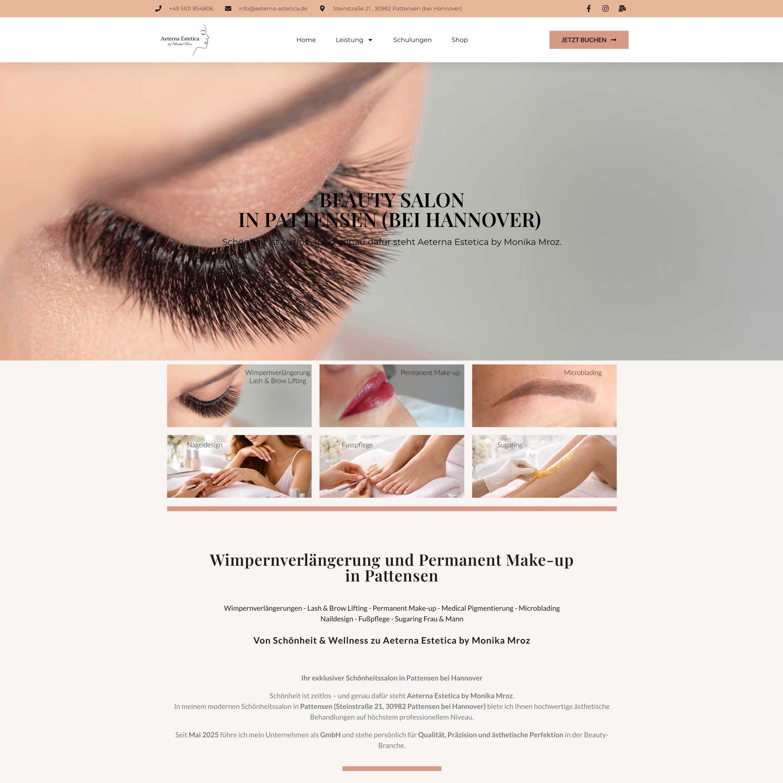 Aeterna Estetica Website